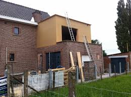 houtskelet op bestaande woning