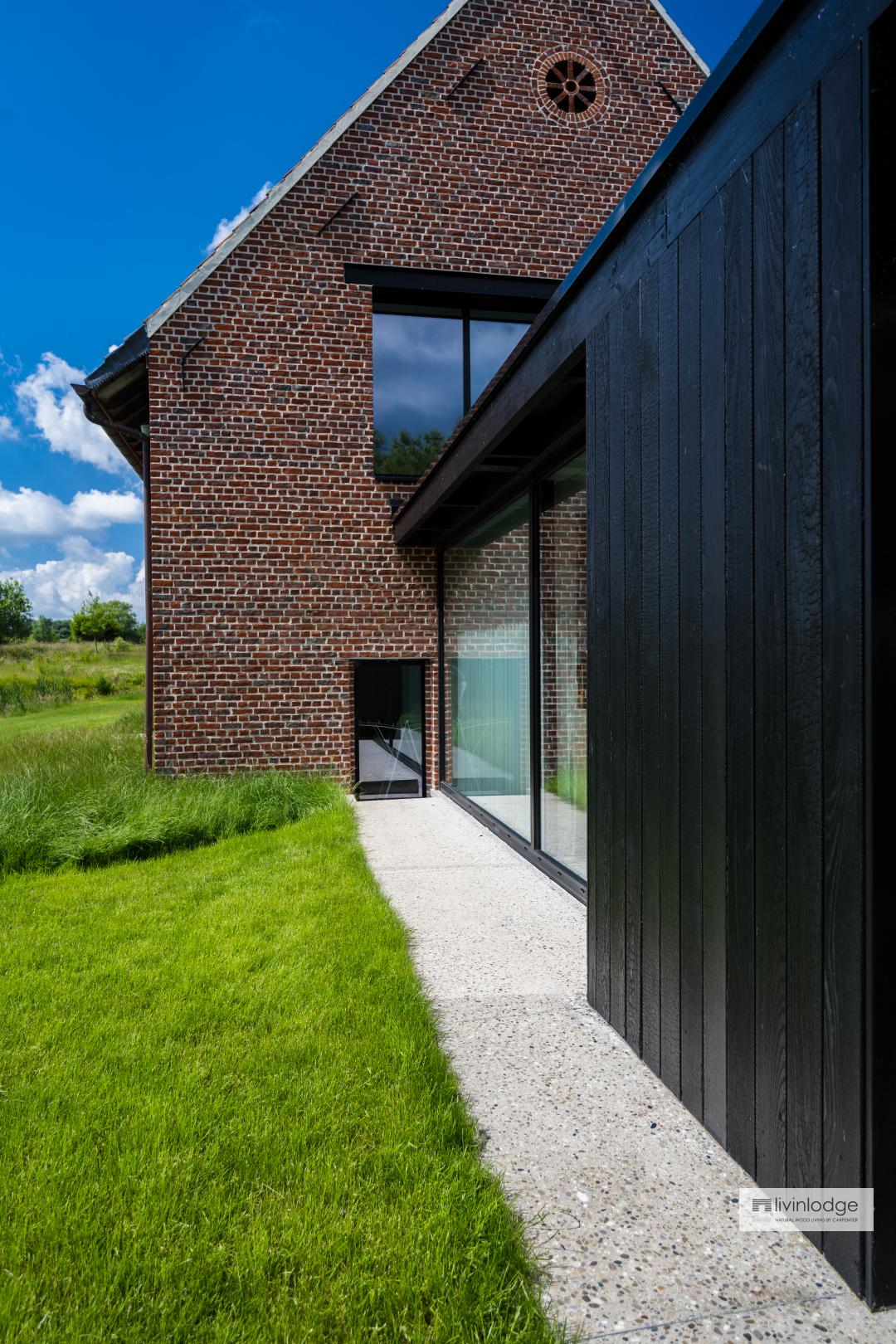 houten aanbouw aan huis